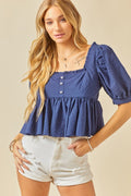 Ends With Us Top- Navy