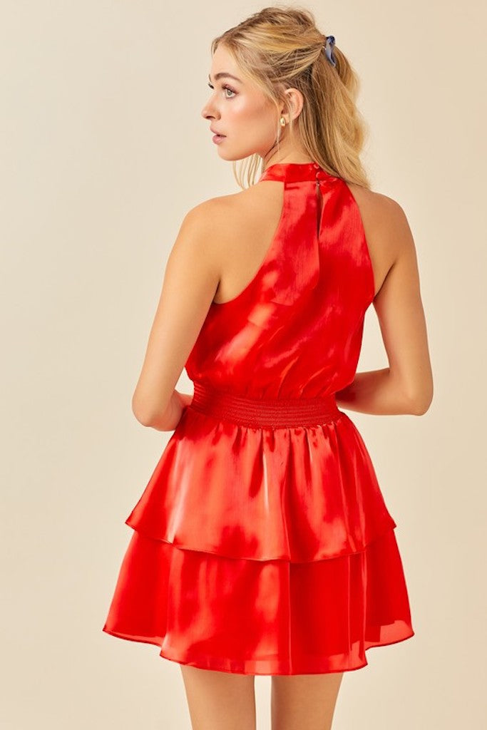 Oh Snap! Dress- Red