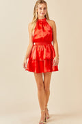 Oh Snap! Dress- Red