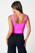 Getting Answers Bodysuit- Fuchsia