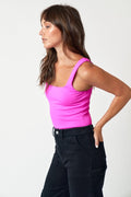 Getting Answers Bodysuit- Fuchsia