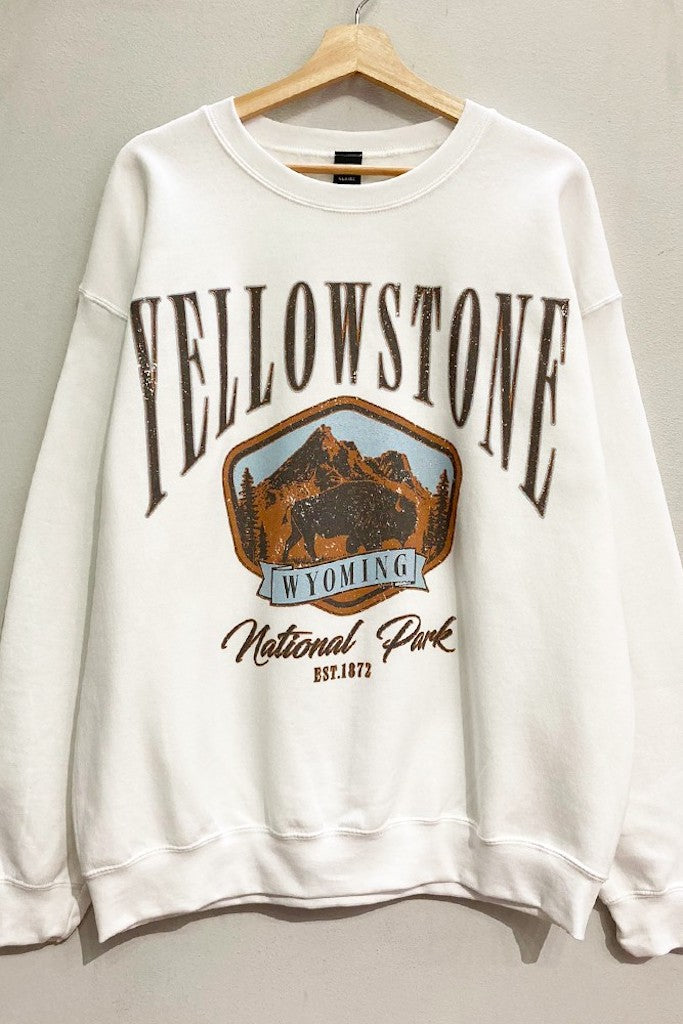 Yellowstone Graphic Sweatshirt- White