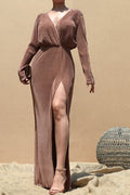 Virtues Maxi Dress- Brown