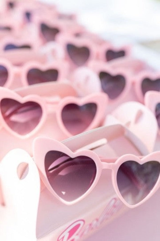 Barbie Heart Sunglasses- Matte Pink