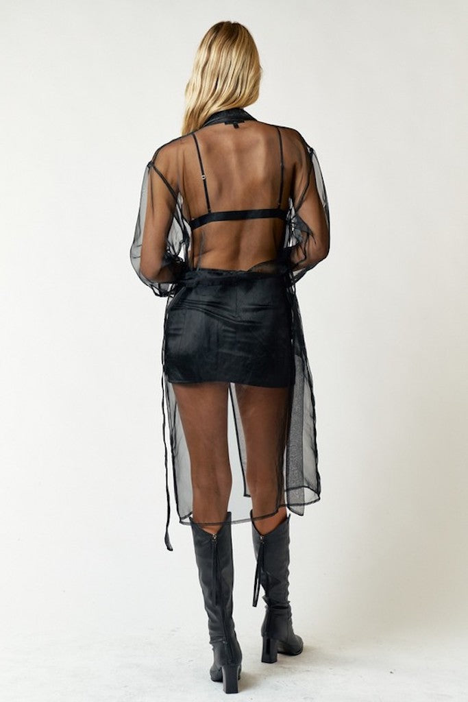 Evelyn Trench Coat- Black