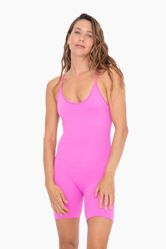 Sweet Nothing Athletic Romper- Pink