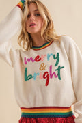 Merry and Bright Sweater- White