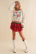 Merry and Bright Sweater- White