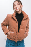 Georgina Puffer Jacket- Camel