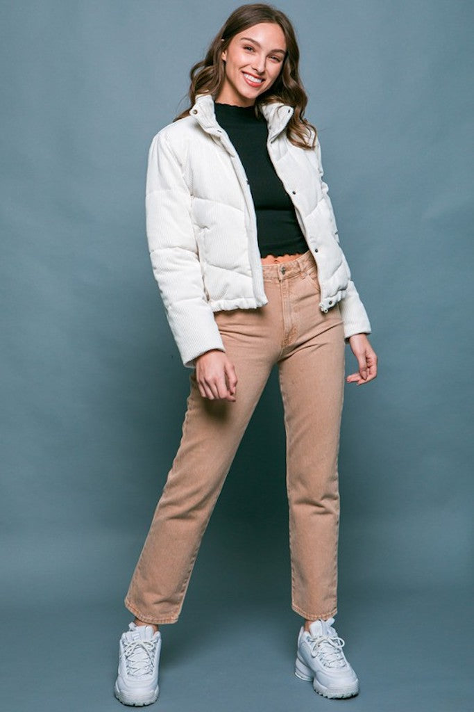 Georgina Puffer Jacket- Off White