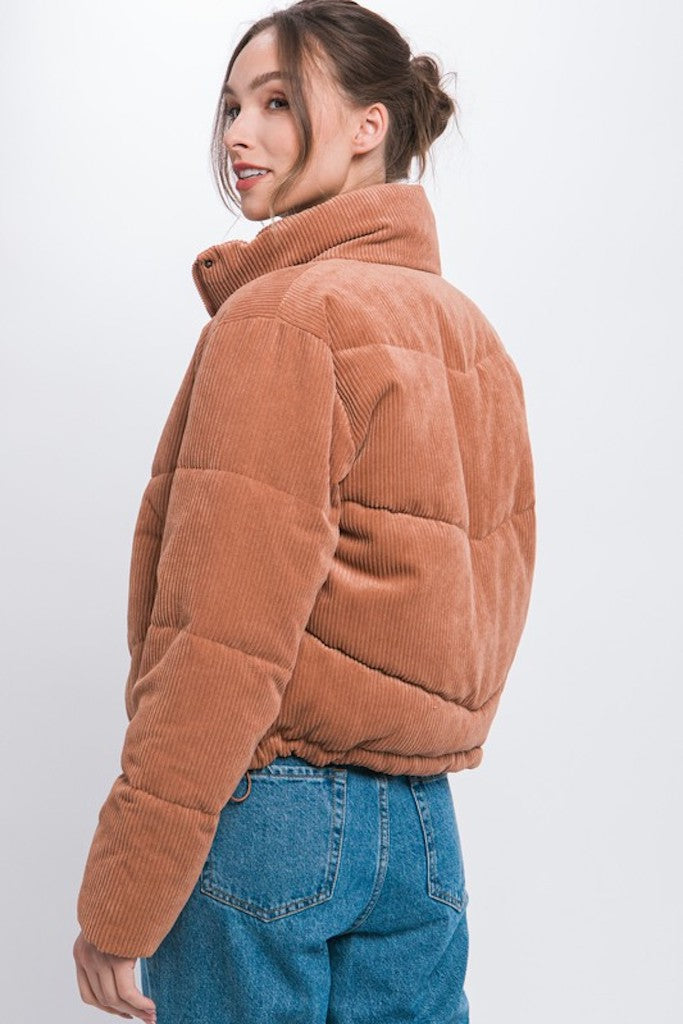 Georgina Puffer Jacket- Camel