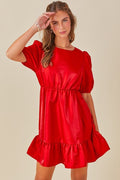 Sweet Sound Dress- Red