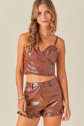She's Exotic Top- Brown