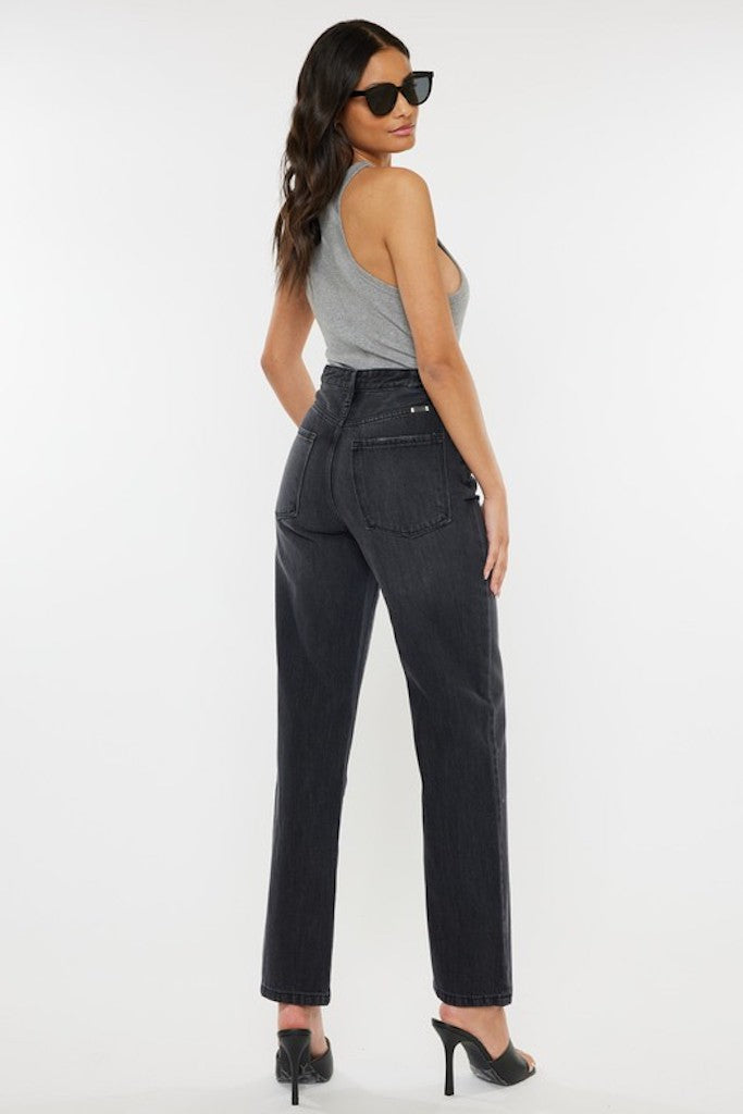 Can&#039;t Stop Won&#039;t Stop Mom Jeans- Black