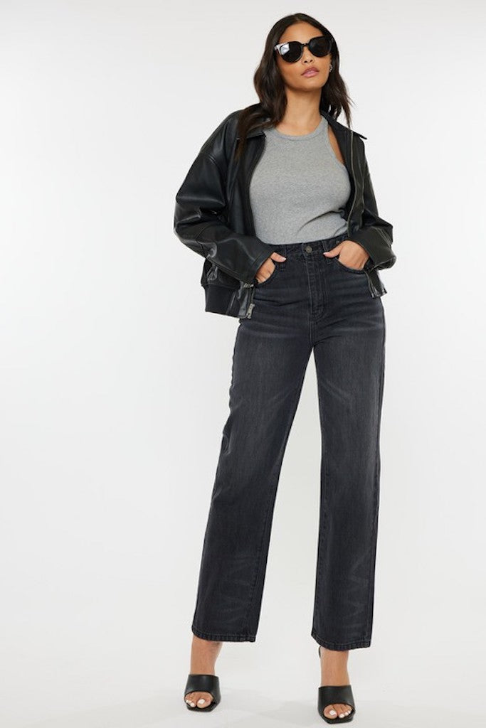 Can&#039;t Stop Won&#039;t Stop Mom Jeans- Black