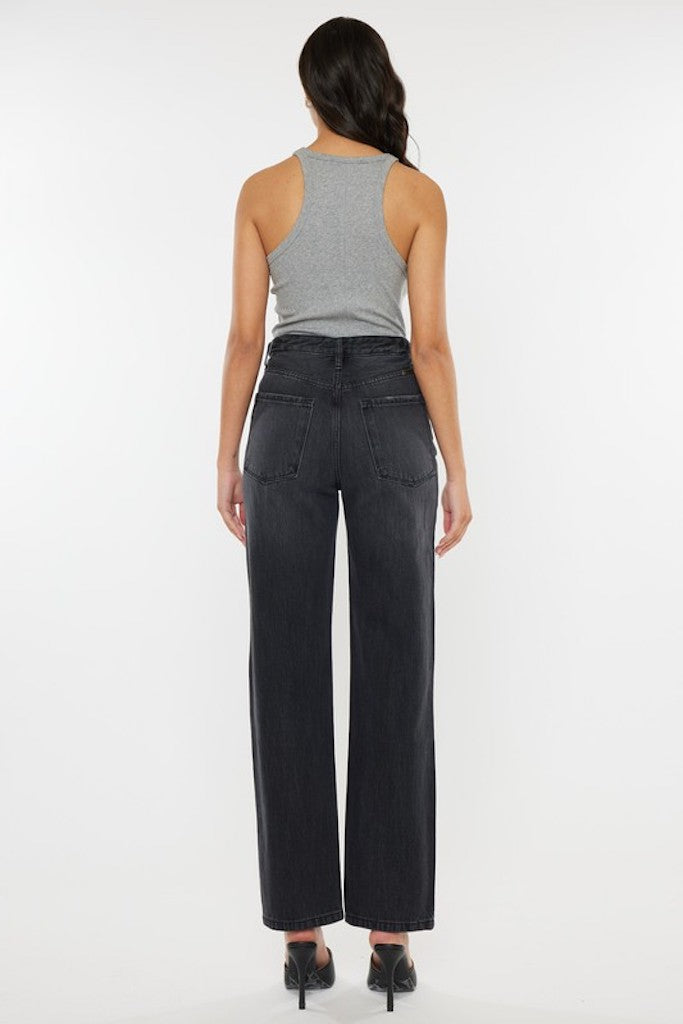 Can&#039;t Stop Won&#039;t Stop Mom Jeans- Black