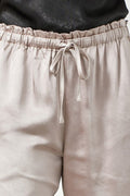 Go The Distance Satin Pants- Taupe