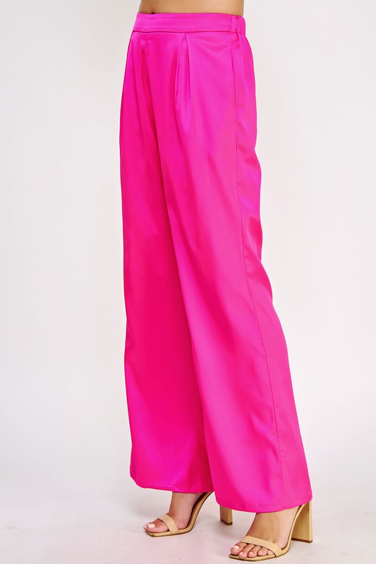 Bring Me Along Flare Pants- Hot Pink