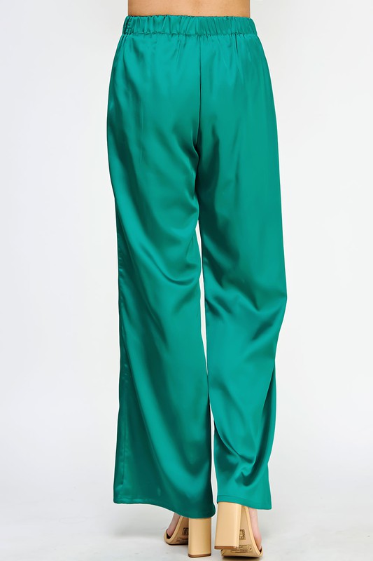 Bring Me Along Flare Pants- Jade Green