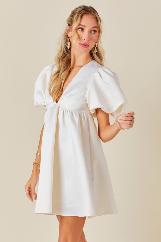 Play The Game Dress- Ivory