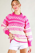 Too Kind Sweater- Pink