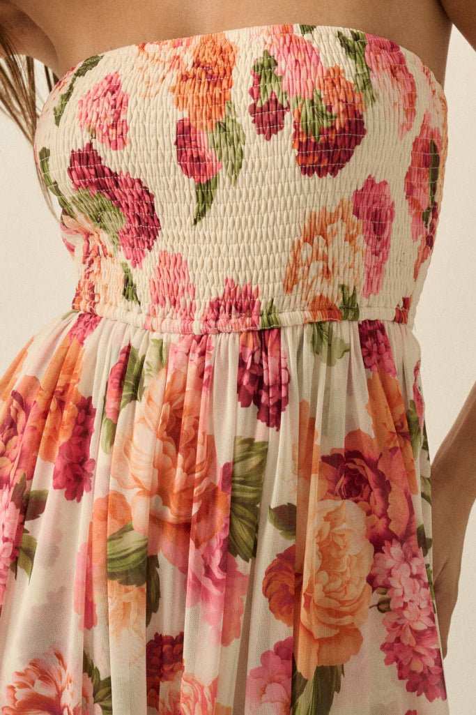 Kelsly Floral Maxi Dress - Pink