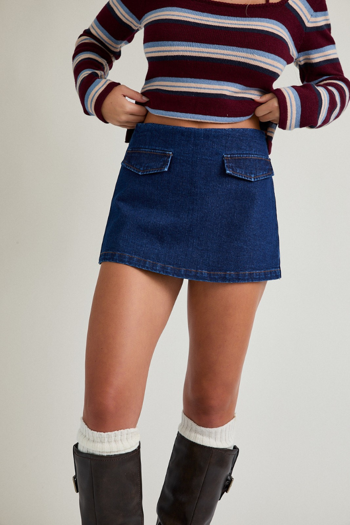 Field Notes Denim Skort - Dark Wash