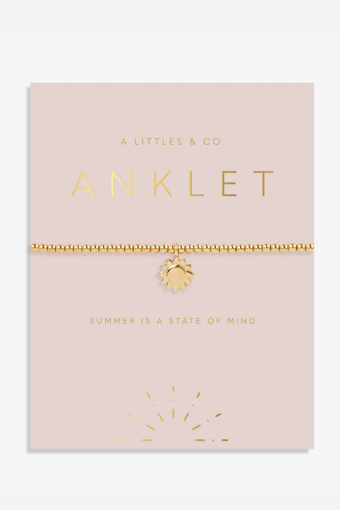 Anklet Gold Sun- Gold