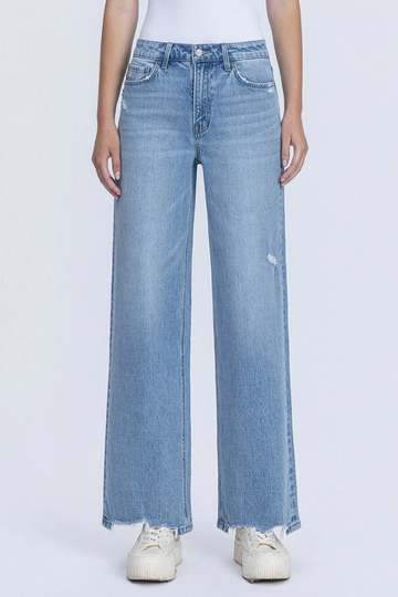 Allure Wide Leg Jeans - Light Wash