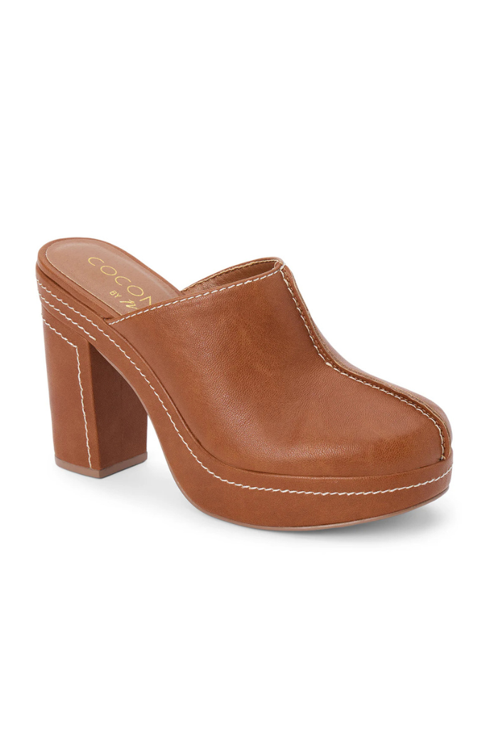 Krista Heeled Mule - Tan