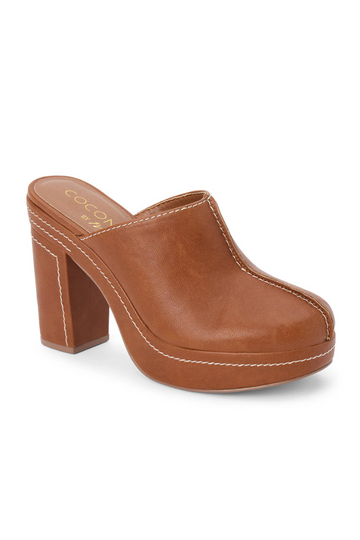 Krista Heeled Mule - Tan