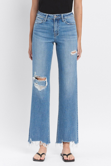 Too Chill Wide Leg Jeans - Medium Wash