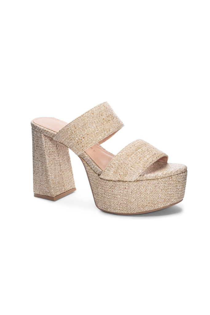 Dirty Laundry Nice Raffia Heel - Natural