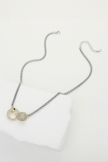 Over There Necklace - Silver/Gold