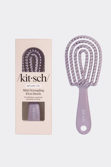 KITSCH Mini Detangling Flexi Brush - Violet