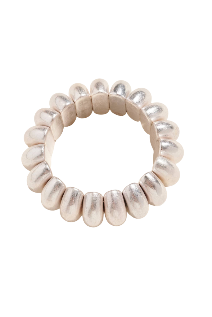 By Now Round Stretch Bracelet - Silver
