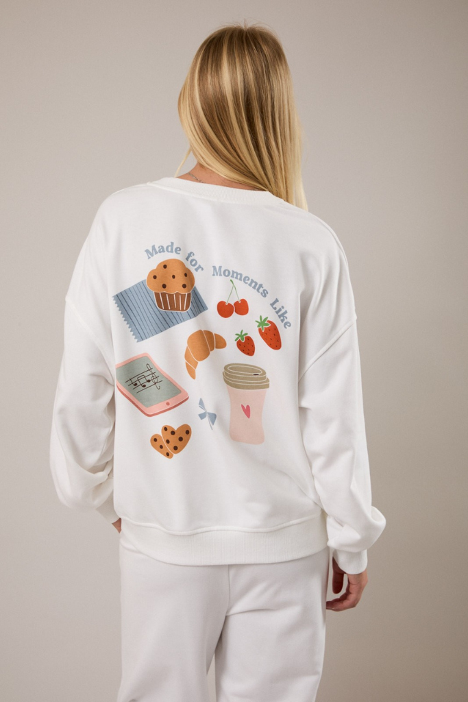 Moments Like This Sweatshirt - White
