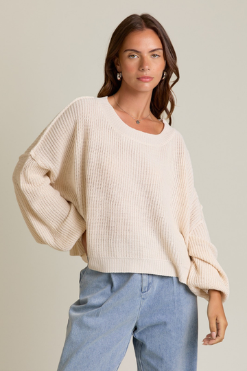 Devotion Knit Sweater - Beige