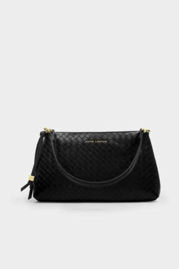 KL Nova Woven Clutch - Black