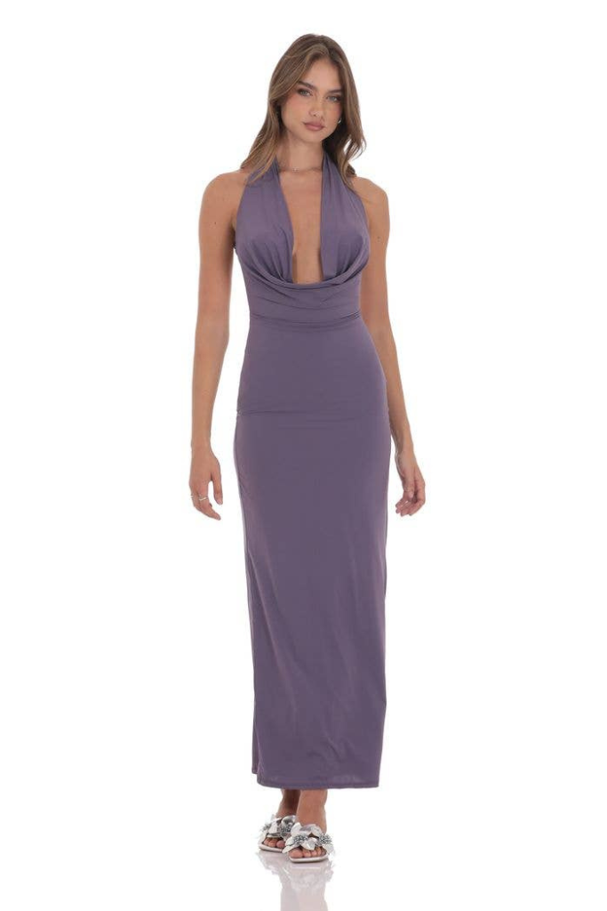 Lucy In The Sky Luella Maxi Dress -Dusty Purple