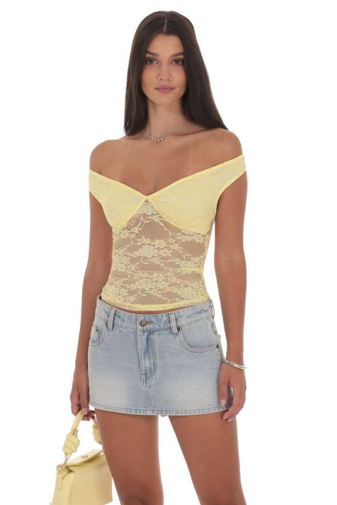 Lucy In The Sky Fever Dream Top - Yellow