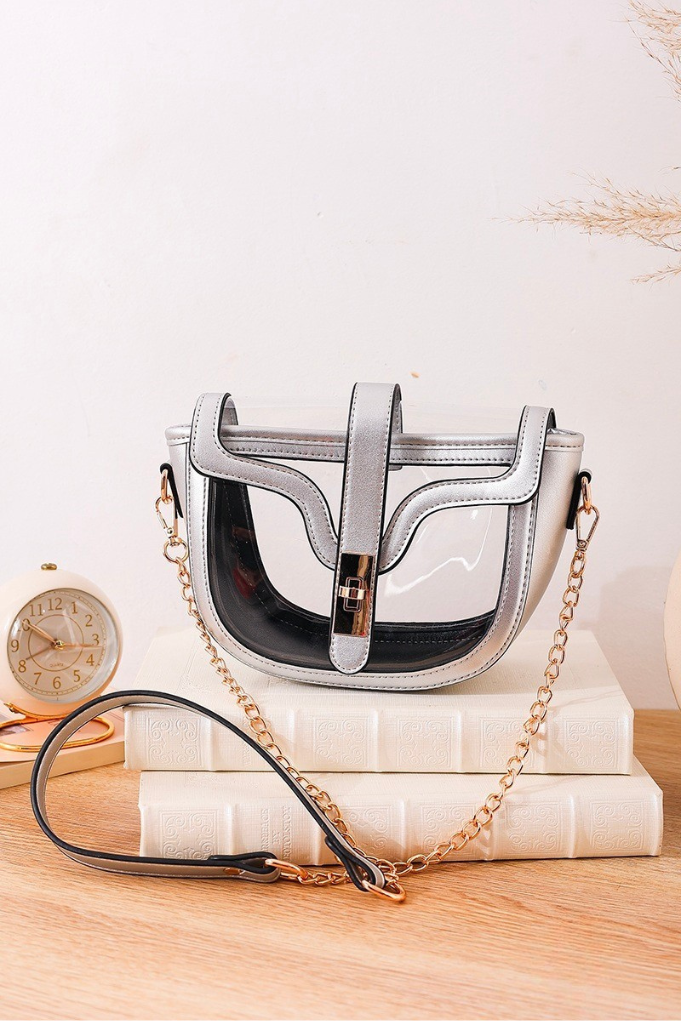 Front Row Clear Bag - Silver
