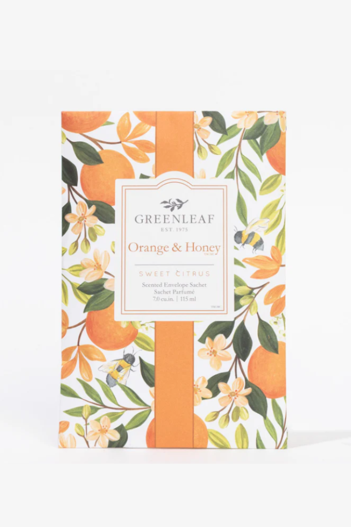 Greenleaf Scented Sachet- Orange & Honey