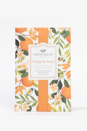 Greenleaf Scented Sachet- Orange & Honey