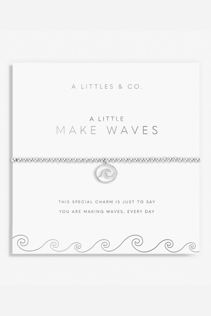 A Little &#039;Make Waves&#039; Bracelet- Silver
