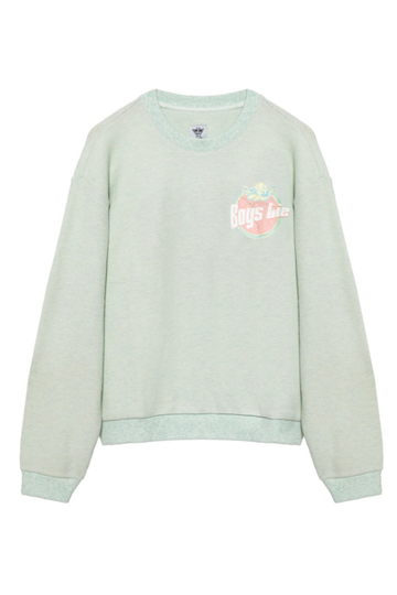 Boys Lie Breakfast Beers Kara Crewneck - Pastel Sage