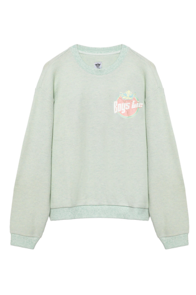 Boys Lie Breakfast Beers Kara Crewneck - Pastel Sage
