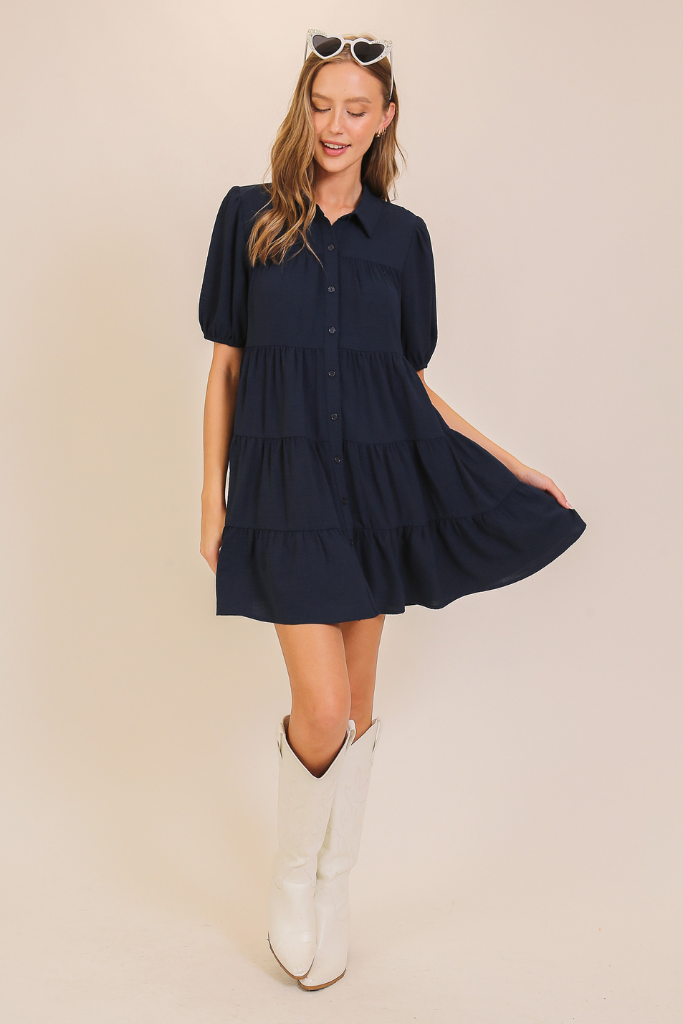 My Path Dress - Navy