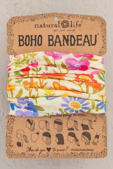 Full Boho Bandeau - Rainbow Floral