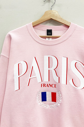 Paris Graphic Sweatshirt - Pink